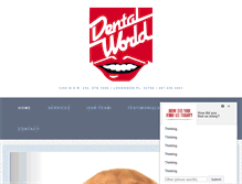 Tablet Screenshot of dentalworldinc.com